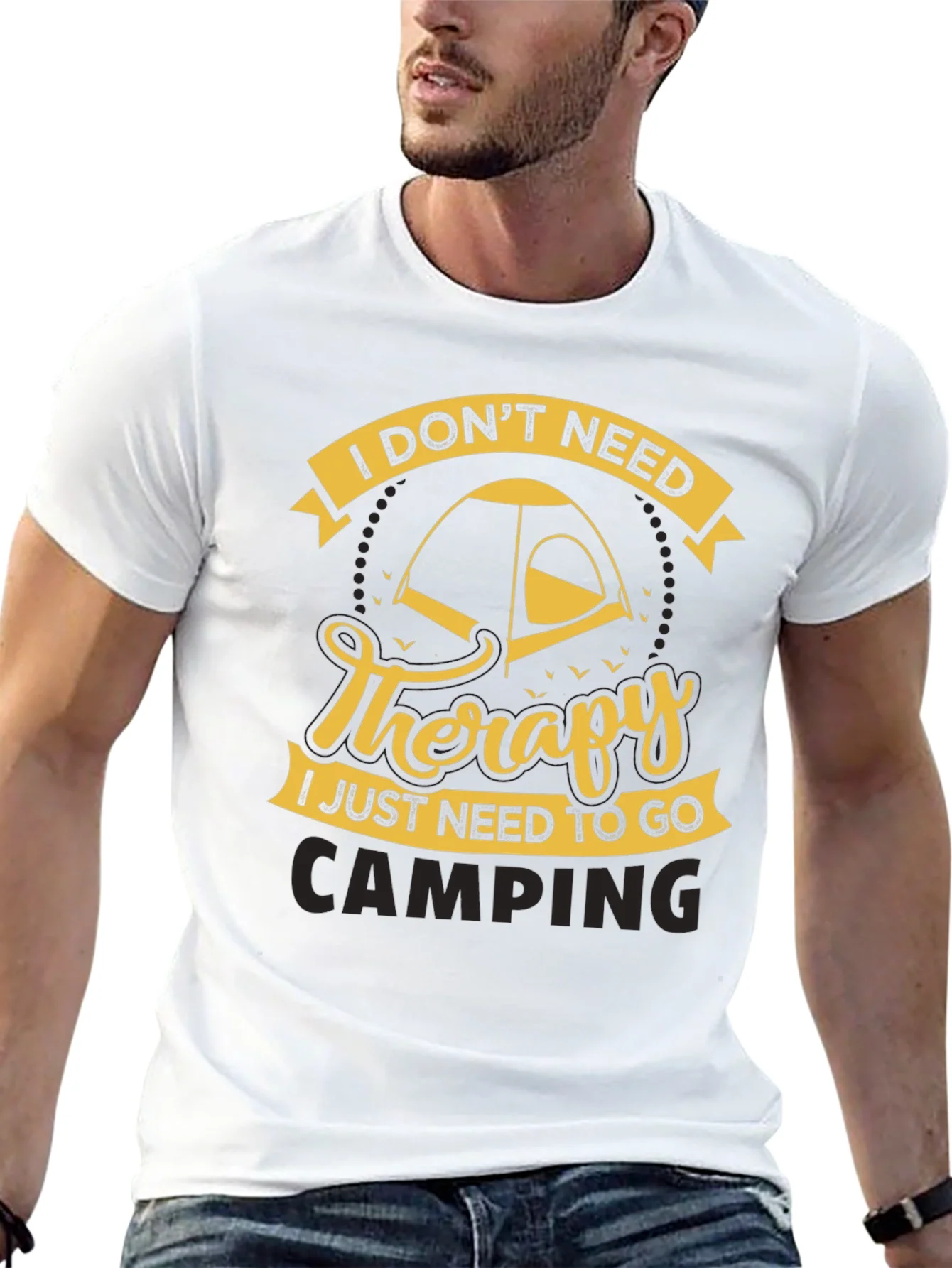 Rebbecca Camping Therapy Black T-Shirt