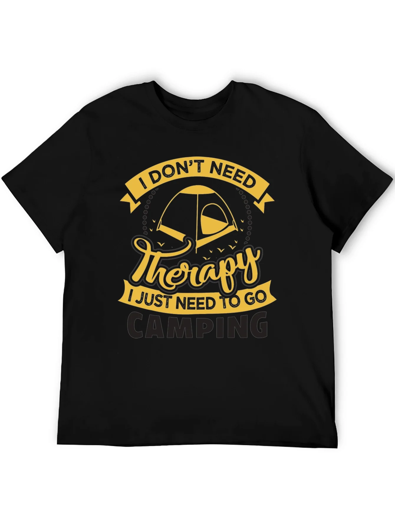 Rebbecca Camping Therapy Black T-Shirt