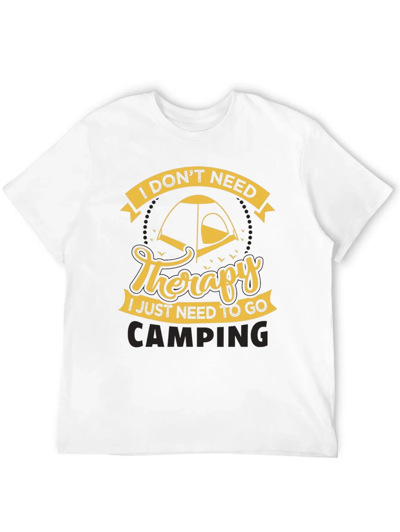 Rebbecca Camping Therapy Black T-Shirt