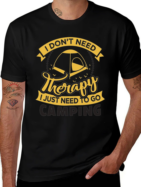 Rebbecca Camping Therapy Black T-Shirt