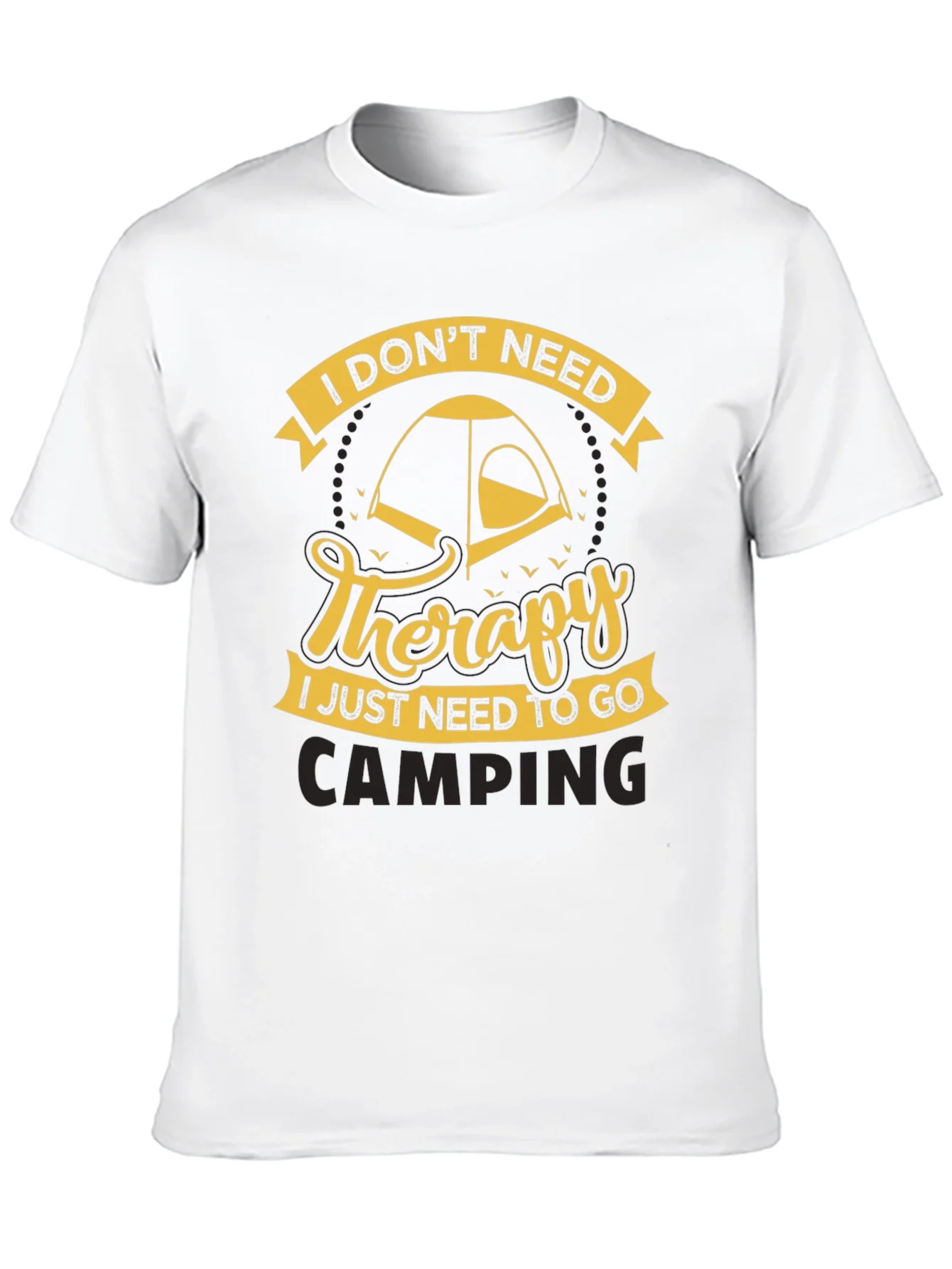 Rebbecca Camping Therapy Black T-Shirt