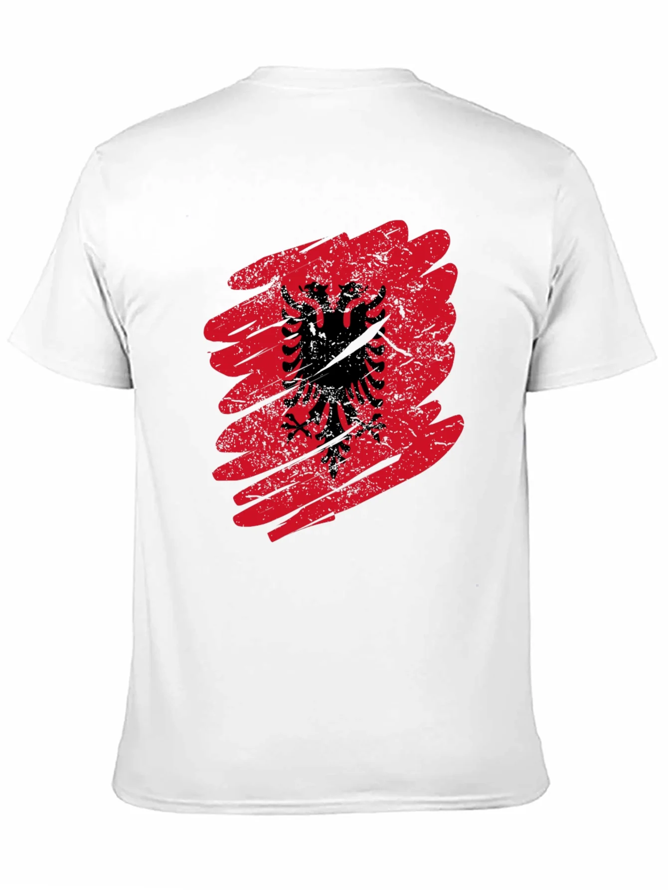 Rebbecca Albania Flag Graphic Tee - Mens Black T-Shirt
