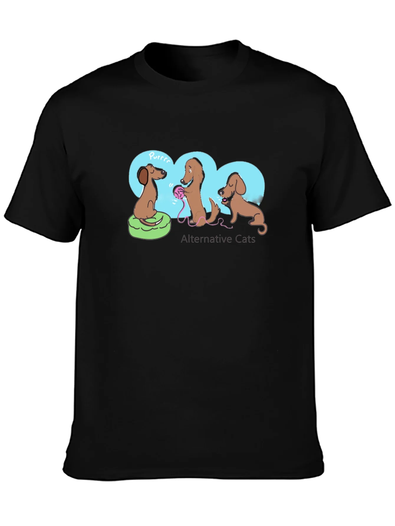 Rebbecca Dachshund Alternative Cats Graphic Tee