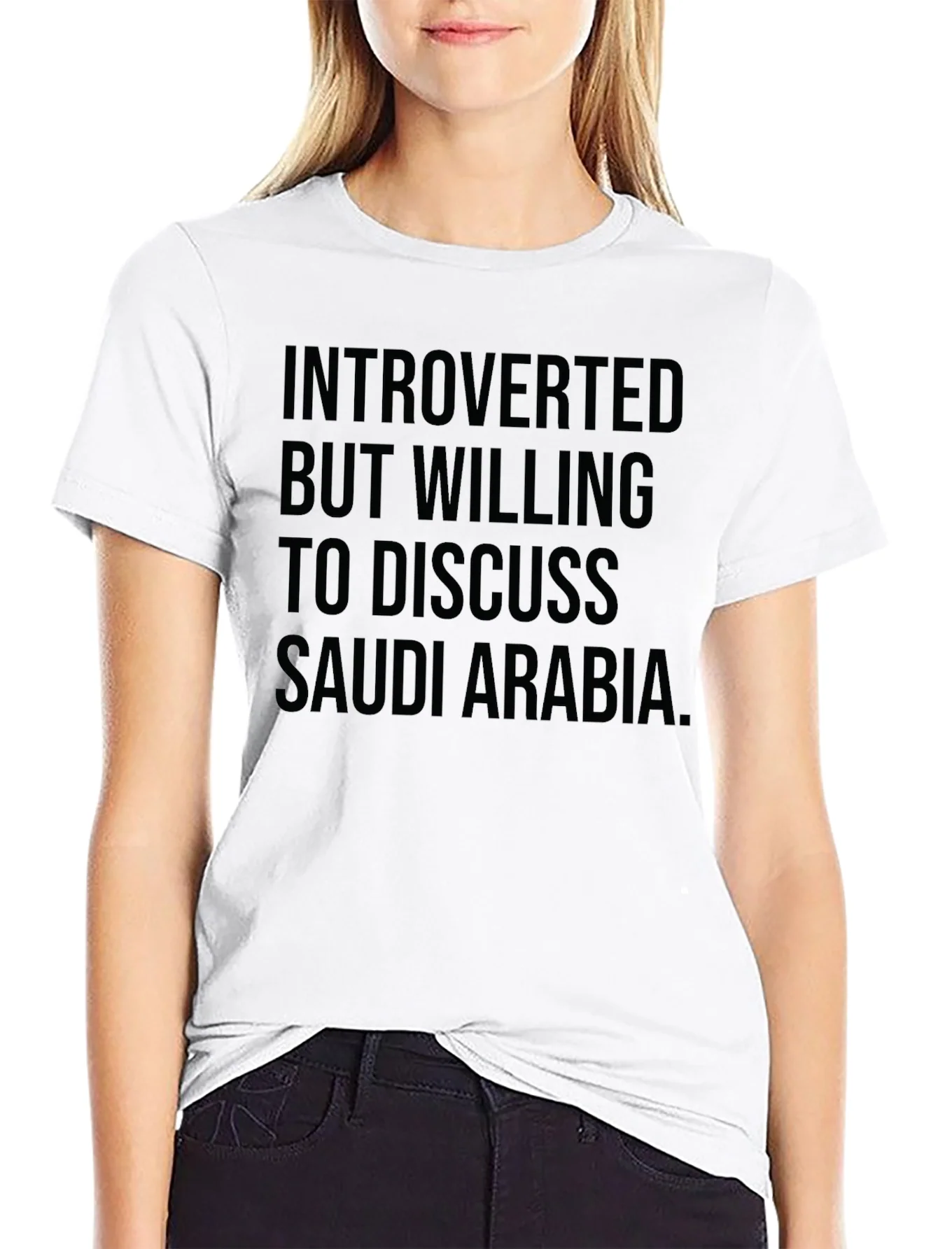 Rebbecca Introverted Saudi Arabia Discussion T-Shirt