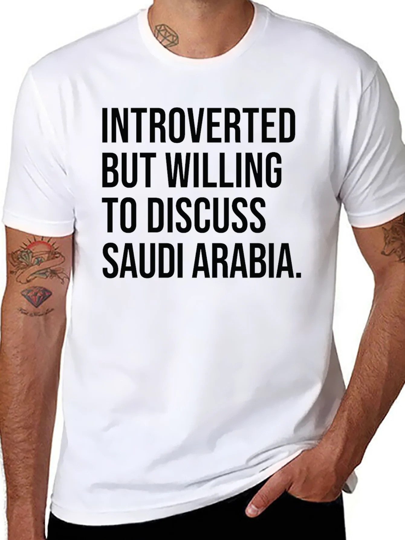 Rebbecca Introverted Saudi Arabia Discussion T-Shirt