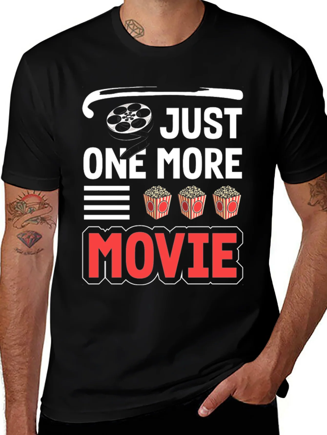 Camiseta Negra Una Pel¨ªcula M¨¢s para Amantes del Cine