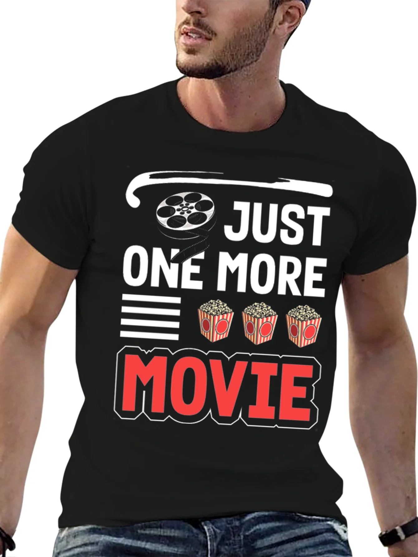 Camiseta Negra Una Pel¨ªcula M¨¢s para Amantes del Cine