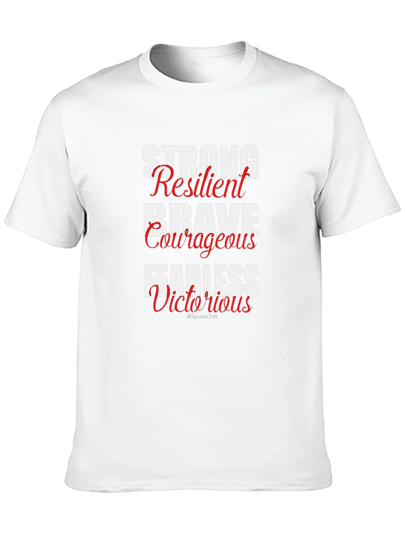 Rebbecca Motivational Words Black T-Shirt