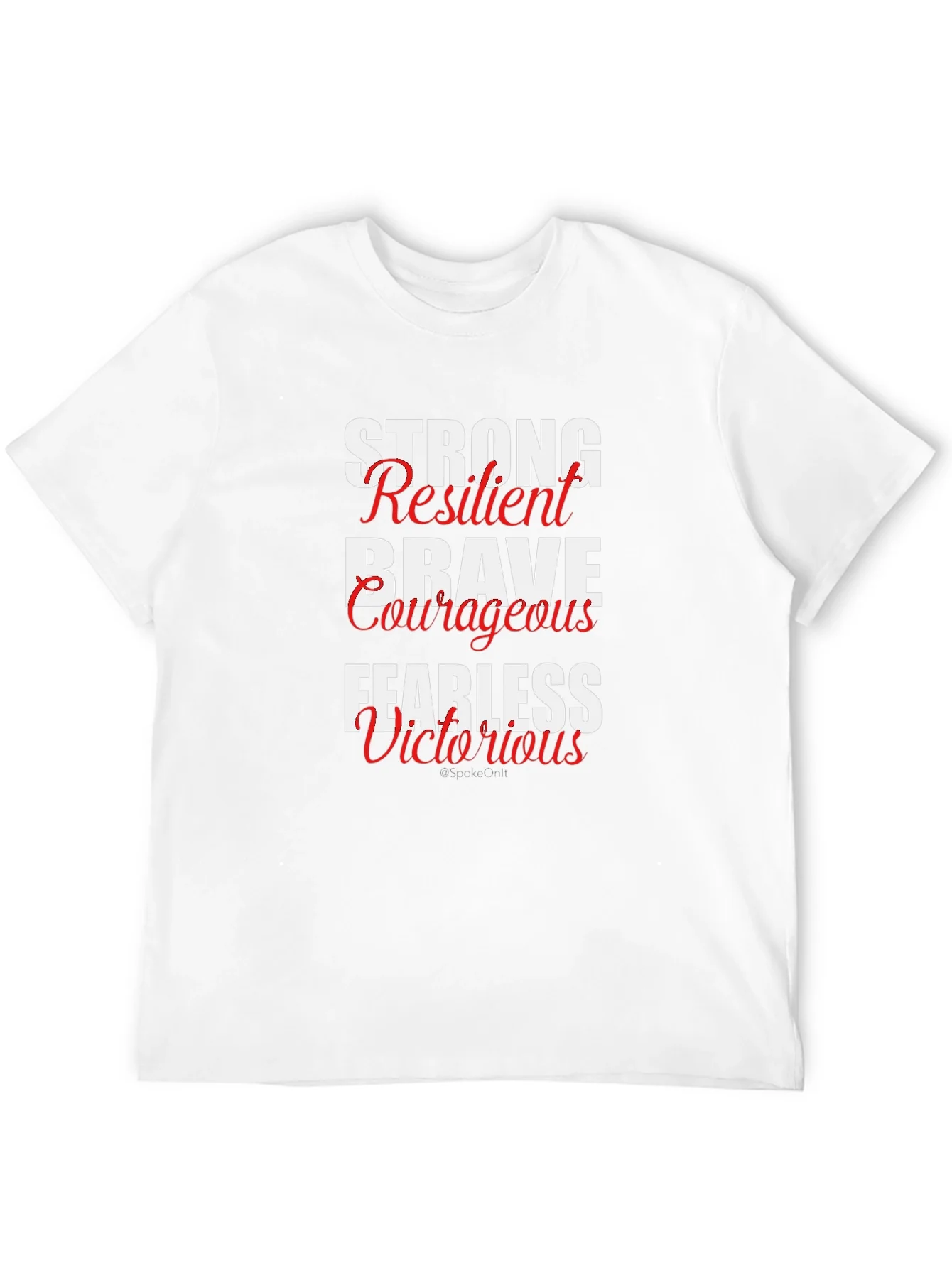 Rebbecca Motivational Words Black T-Shirt