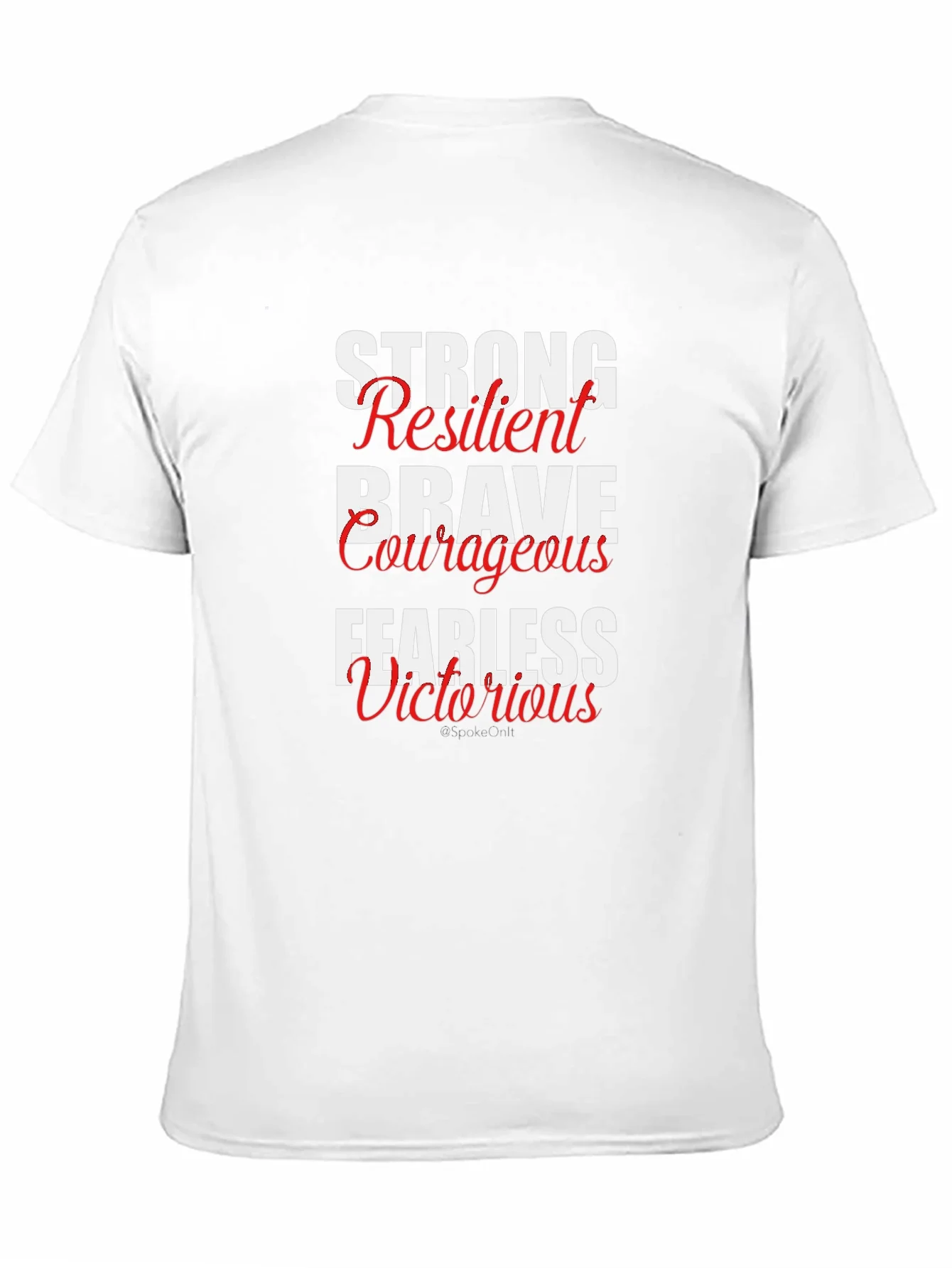 Rebbecca Motivational Words Black T-Shirt