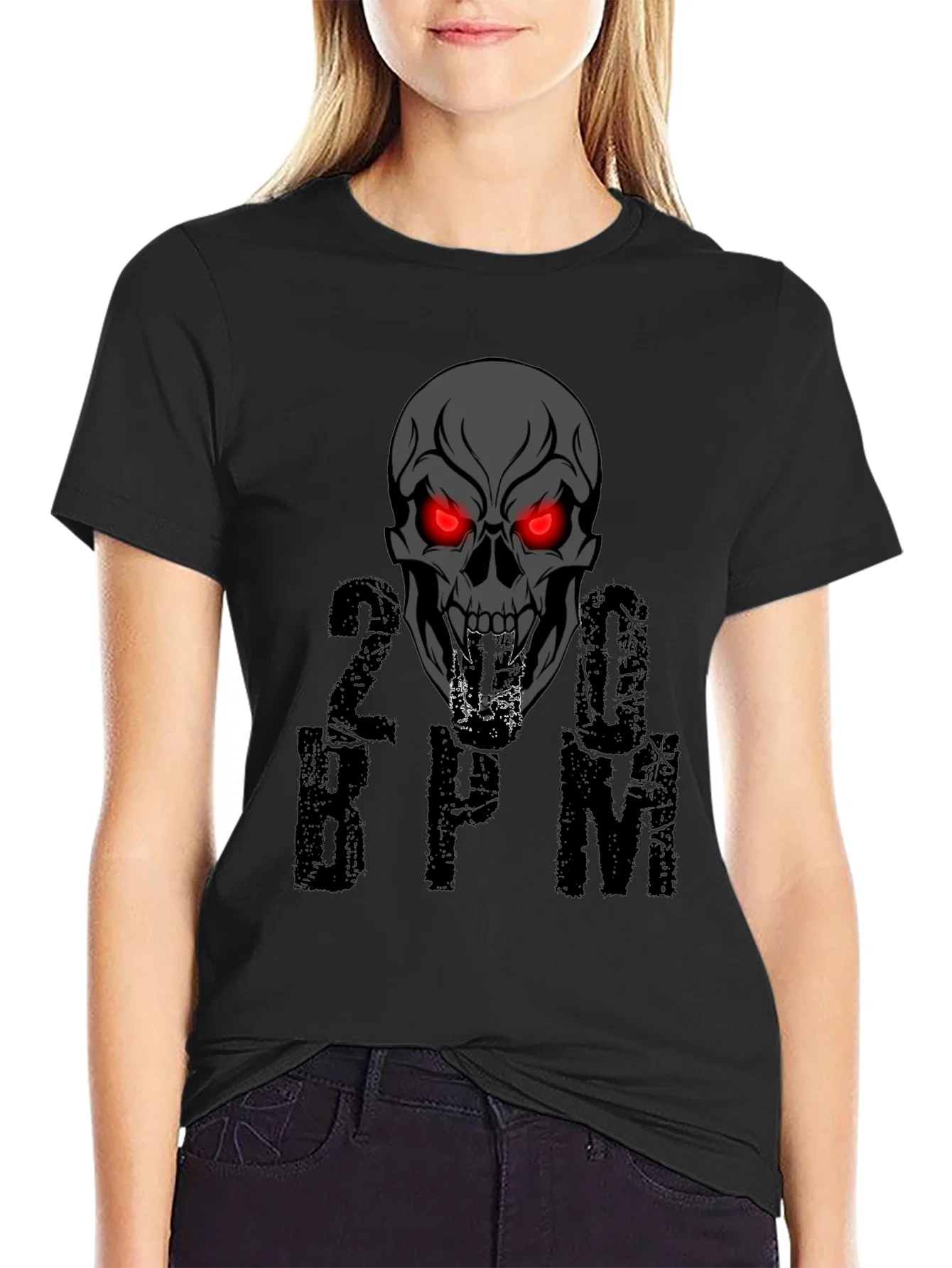 Rebbecca Skull 200 BPM Graphic T-Shirt