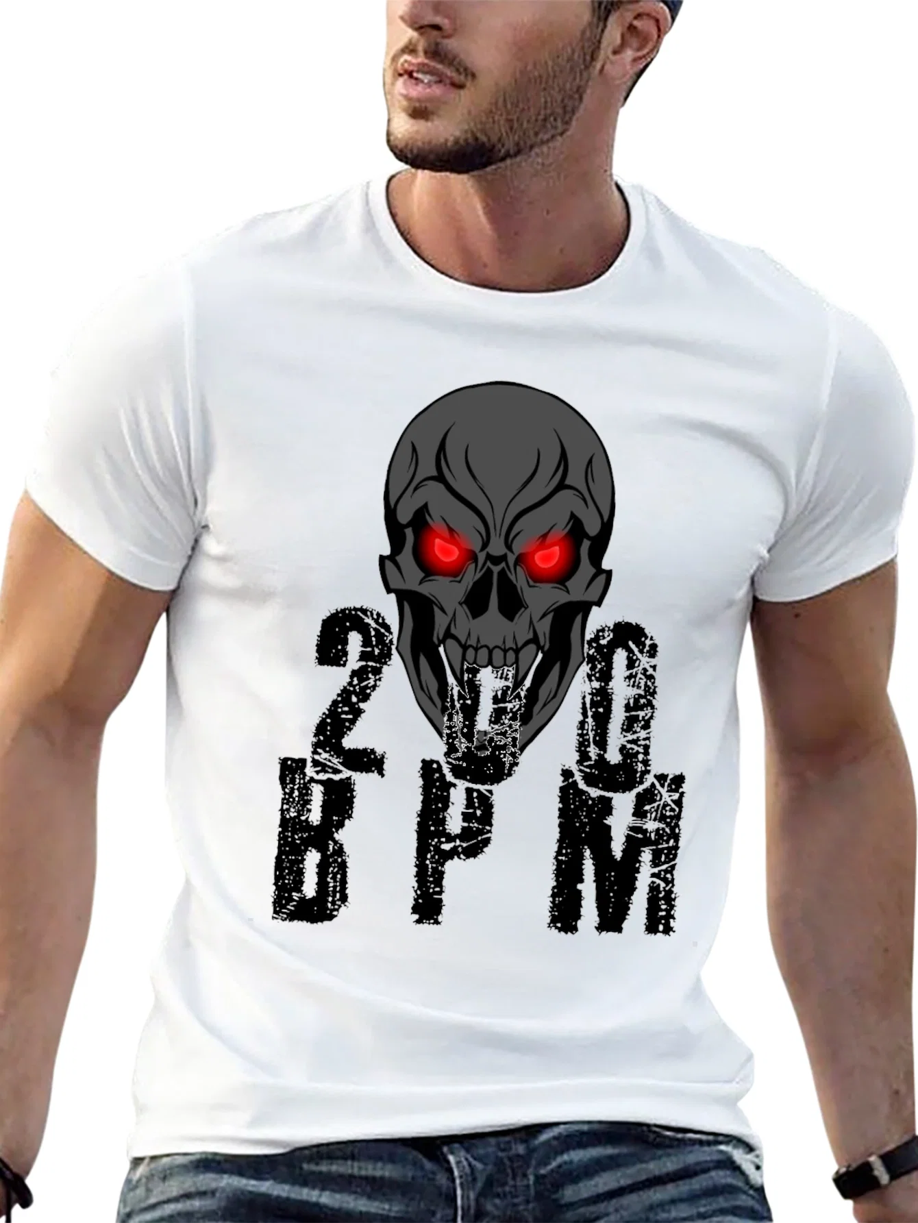 Rebbecca Skull 200 BPM Graphic T-Shirt