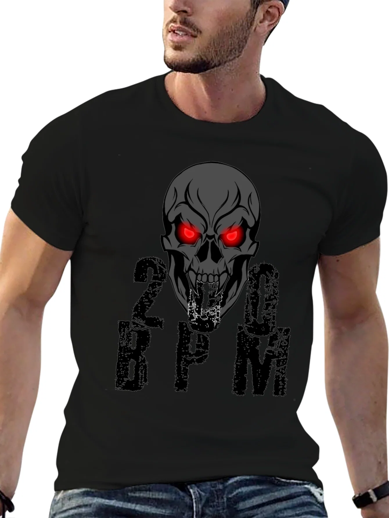 Rebbecca Skull 200 BPM Graphic T-Shirt