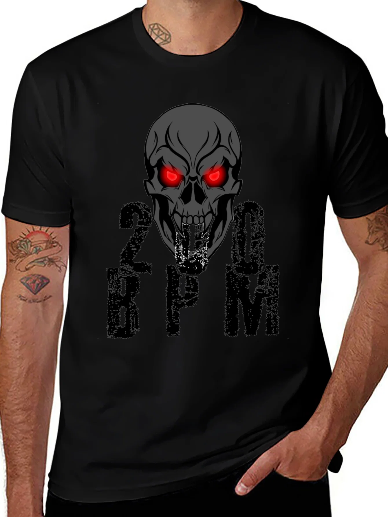 Rebbecca Skull 200 BPM Graphic T-Shirt