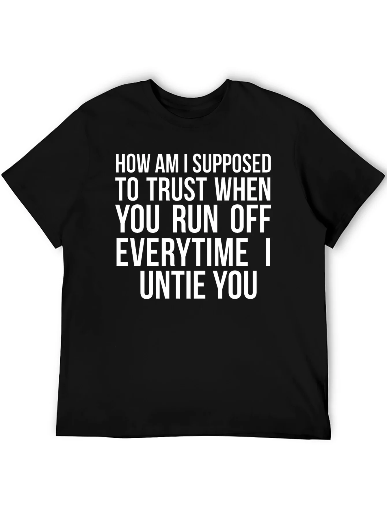 Camiseta Negra con Mensaje Divertido