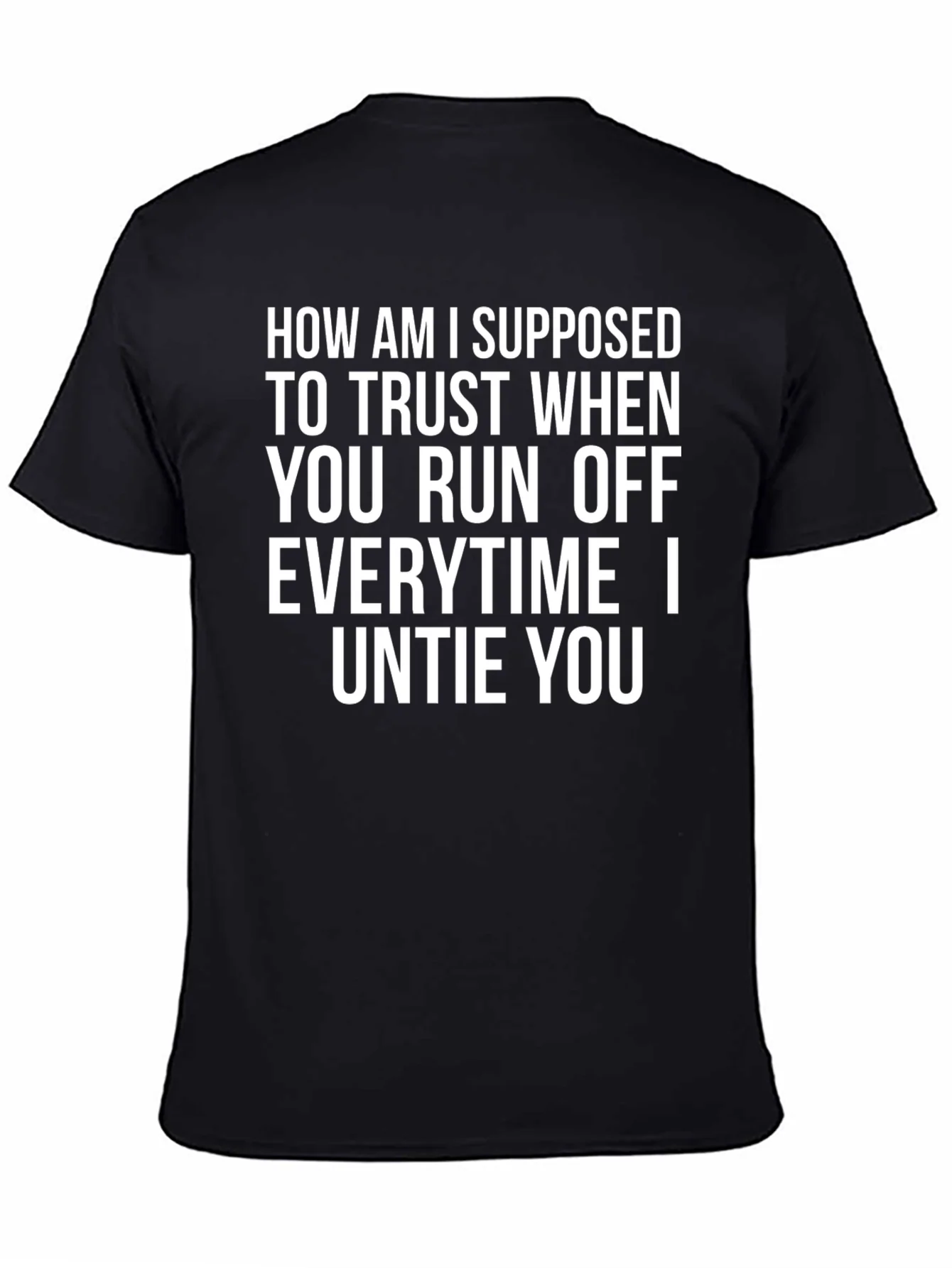 Camiseta Negra con Mensaje Divertido