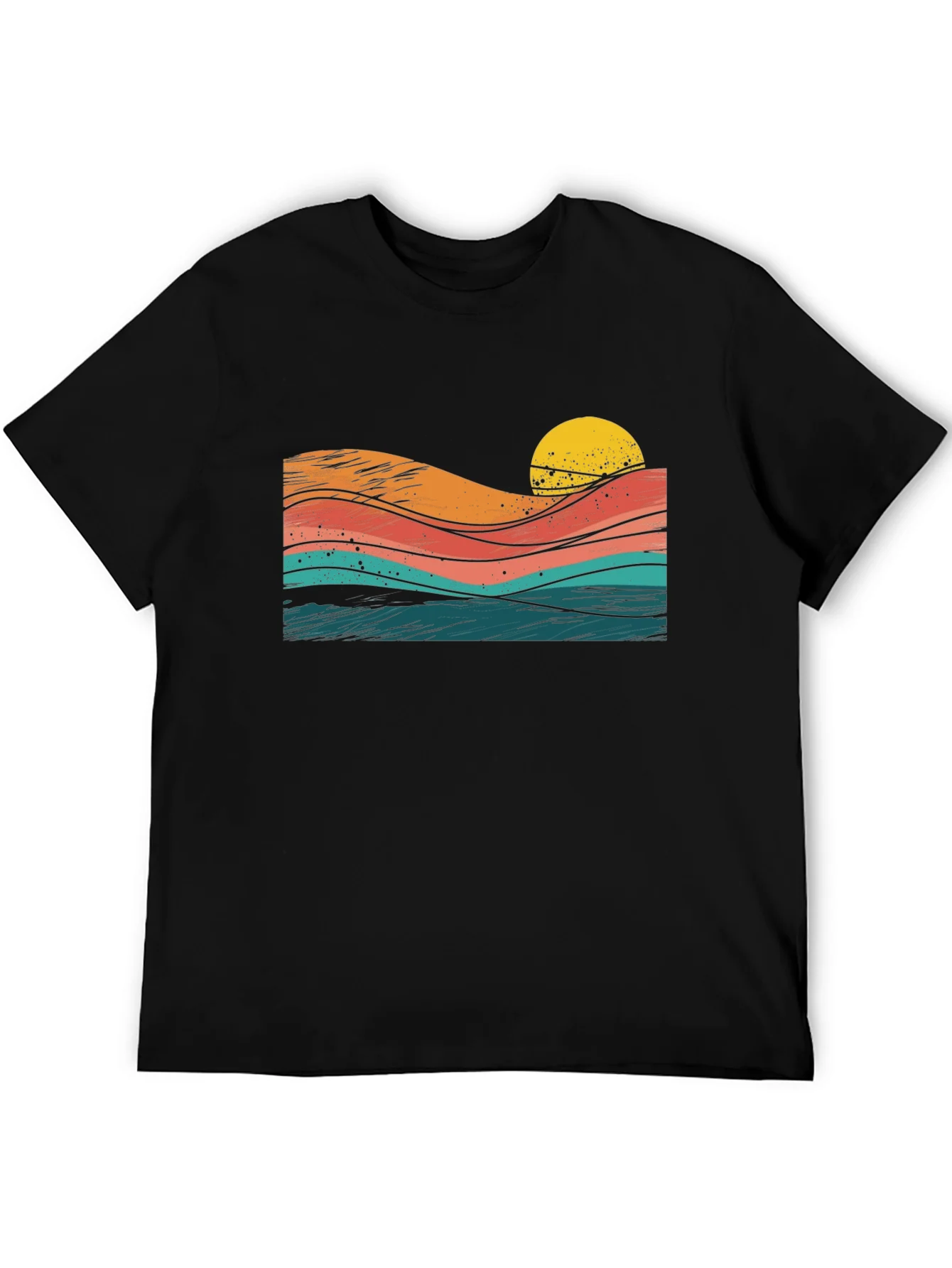 Rebbecca Sunset Waves Graphic Tee