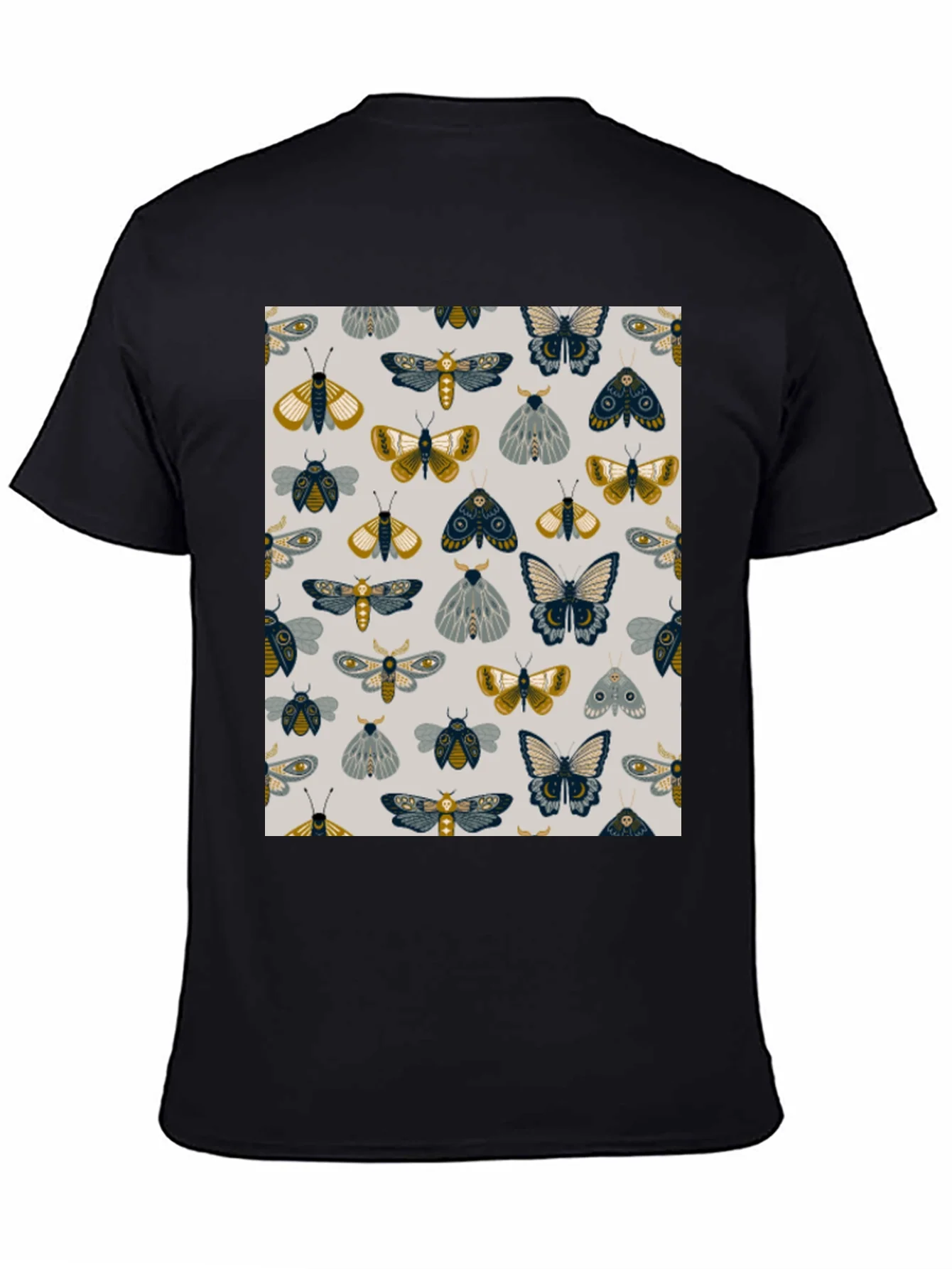 Rebbecca Moth & Butterfly Print Black Tee