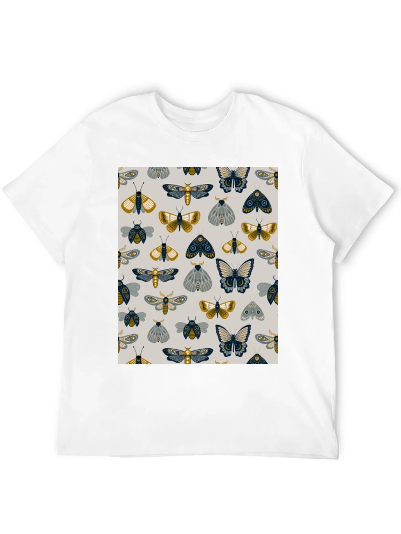 Rebbecca Moth & Butterfly Print Black Tee