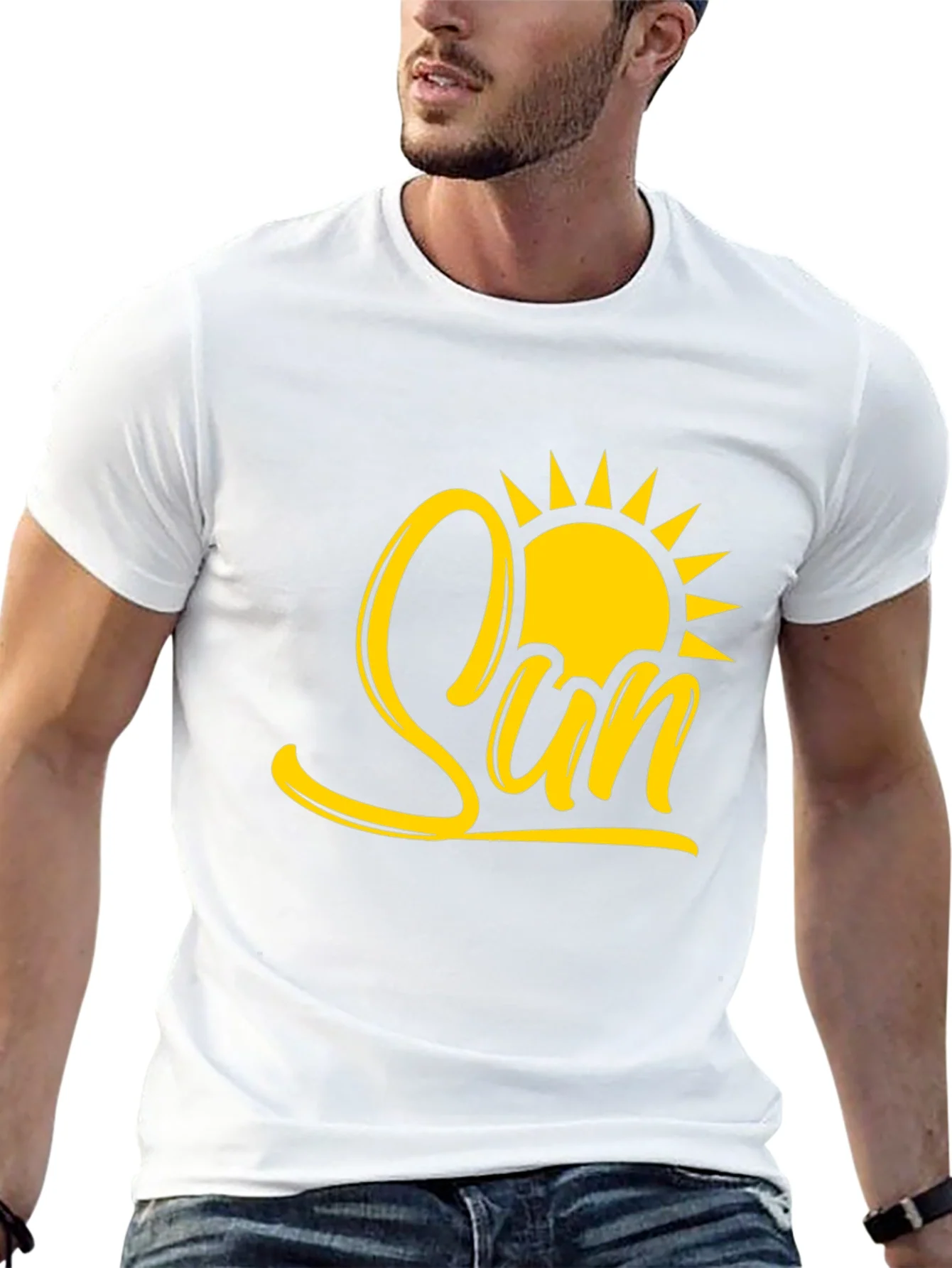 Rebbecca Sun Graphic Tee - Stylish Black Cotton T-Shirt