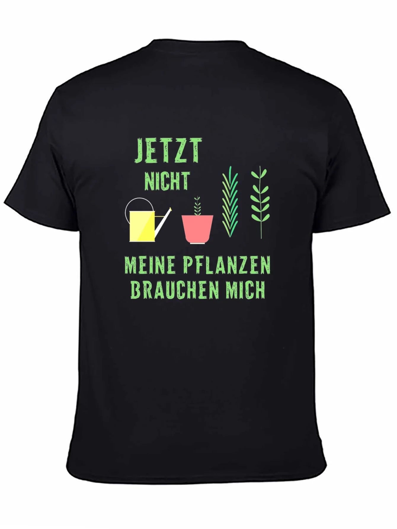 Camiseta Negra Jardiner¨ªa Jetzt Nicht Meine Pflanzen