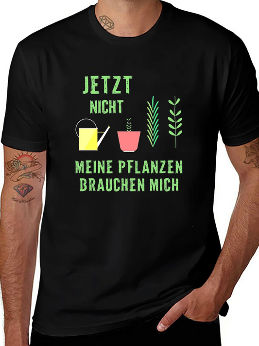 Camiseta Negra Jardiner¨ªa Jetzt Nicht Meine Pflanzen
