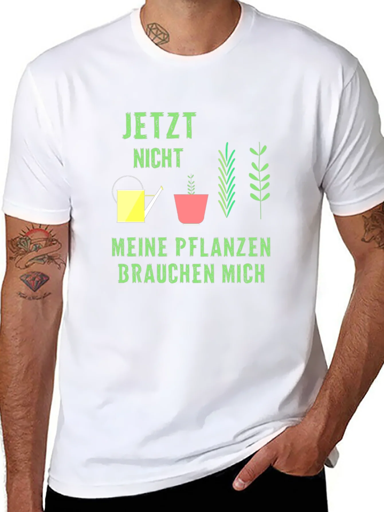 Camiseta Negra Jardiner¨ªa Jetzt Nicht Meine Pflanzen