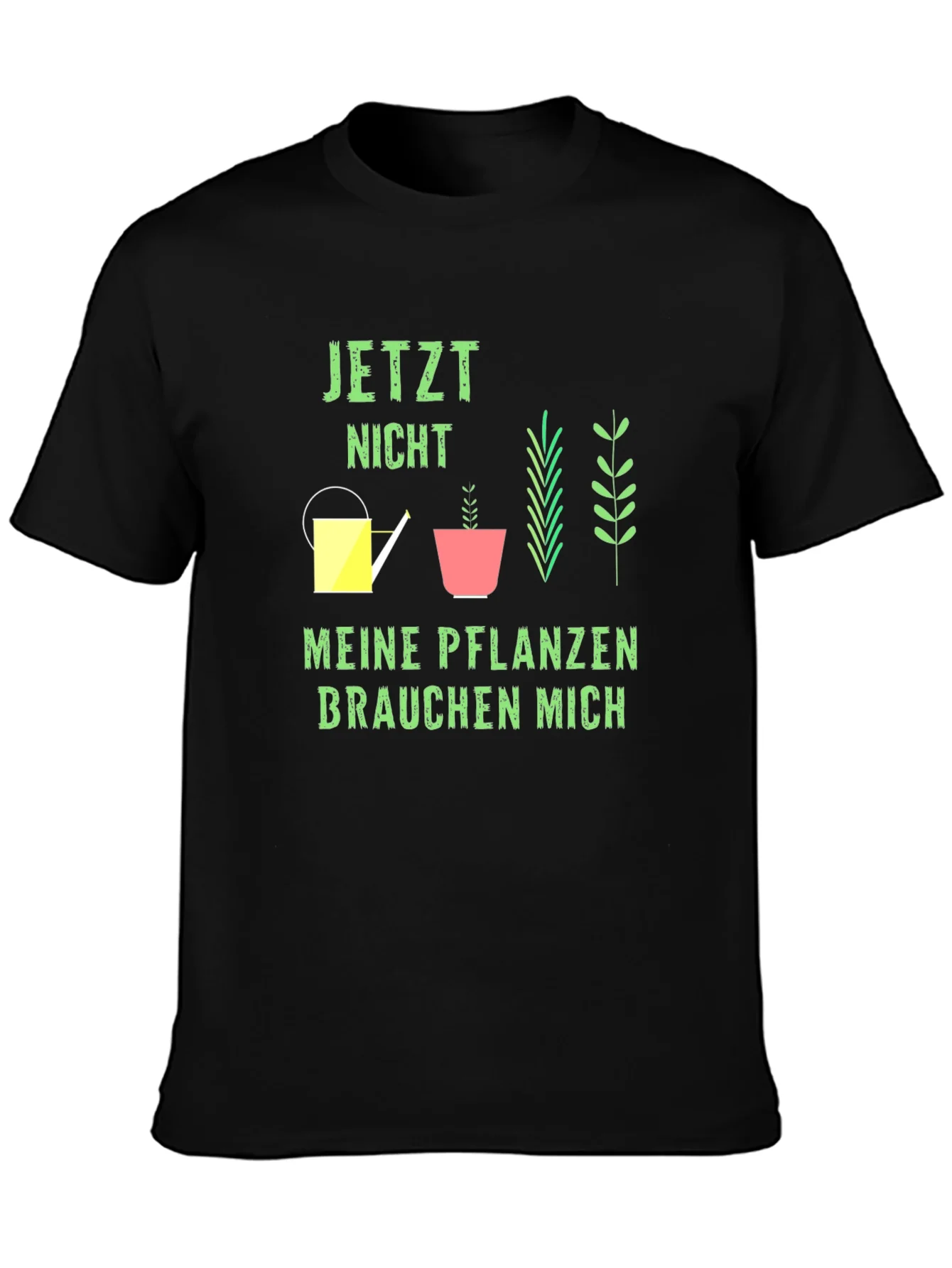Camiseta Negra Jardiner¨ªa Jetzt Nicht Meine Pflanzen