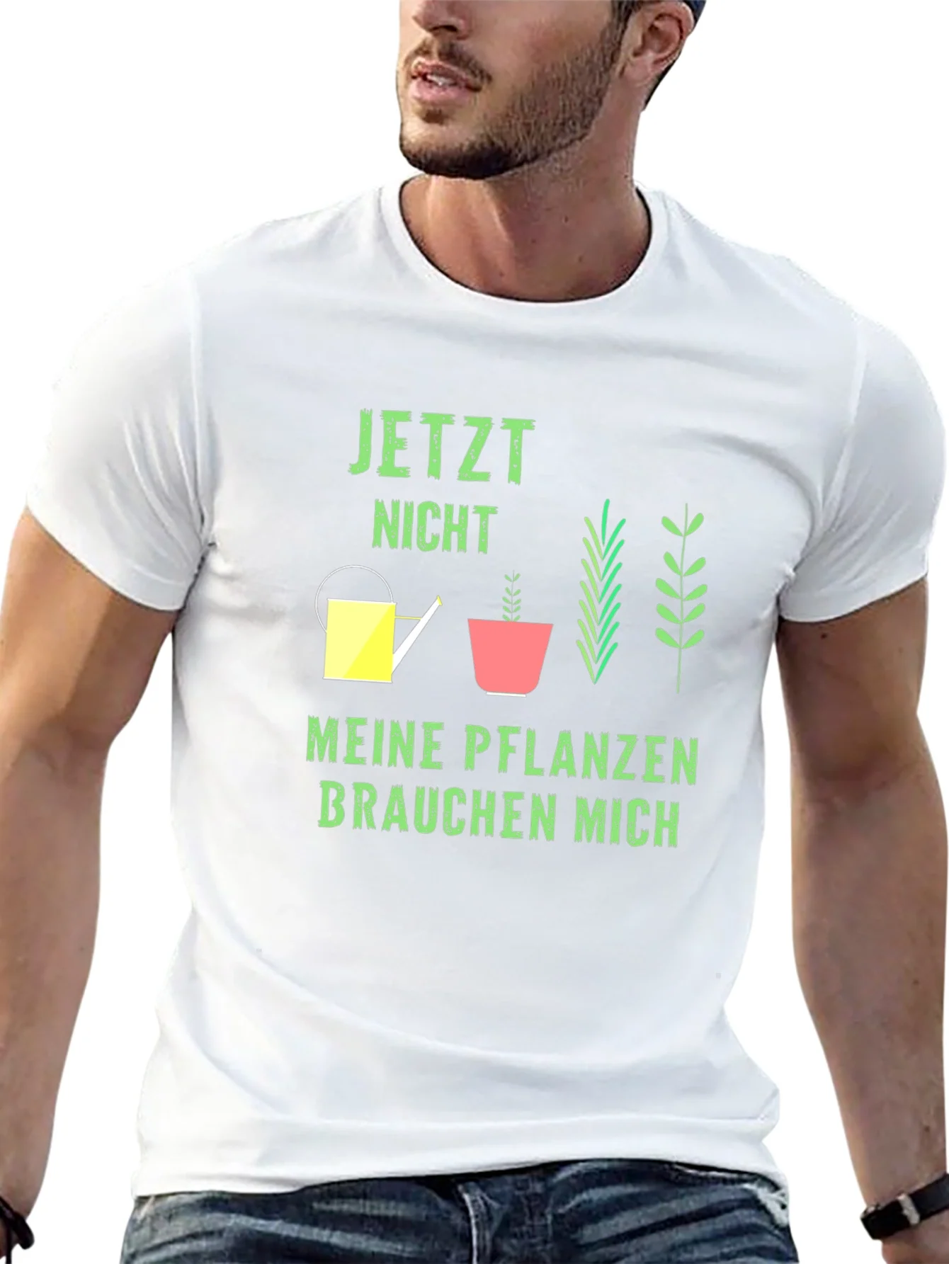 Camiseta Negra Jardiner¨ªa Jetzt Nicht Meine Pflanzen