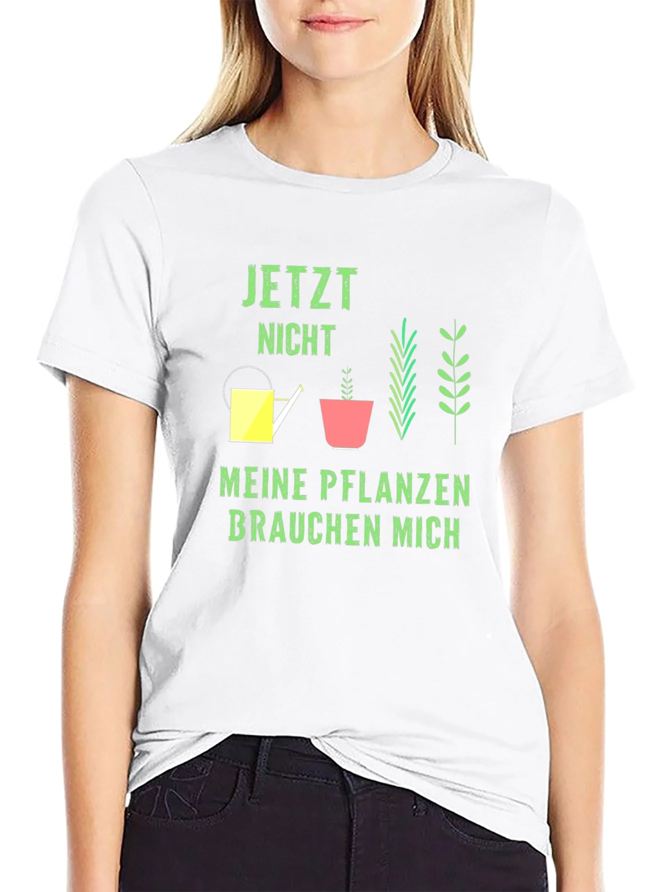 Camiseta Negra Jardiner¨ªa Jetzt Nicht Meine Pflanzen