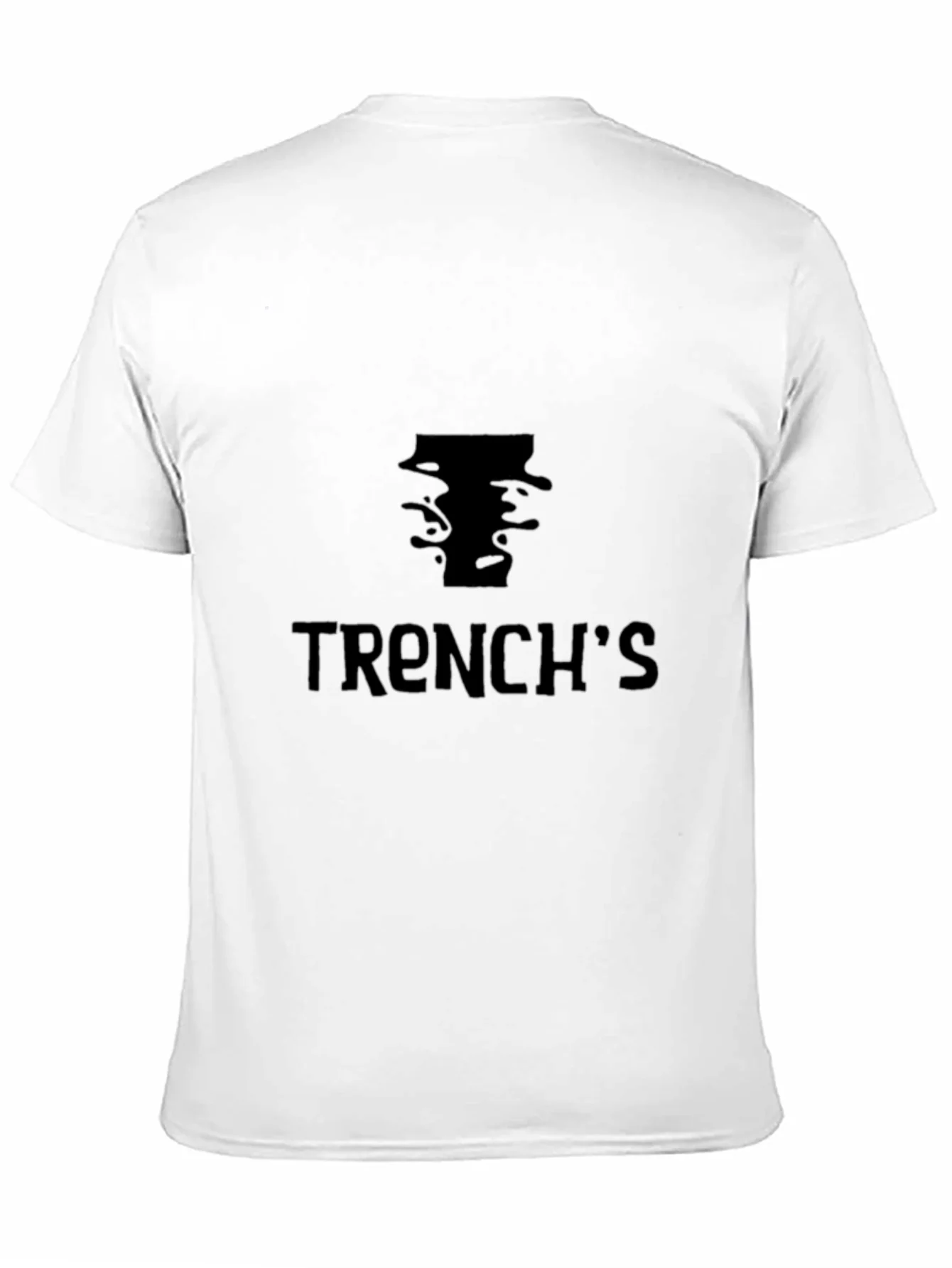 Camiseta Negra con Dise?o Gr¨¢fico Trenchs