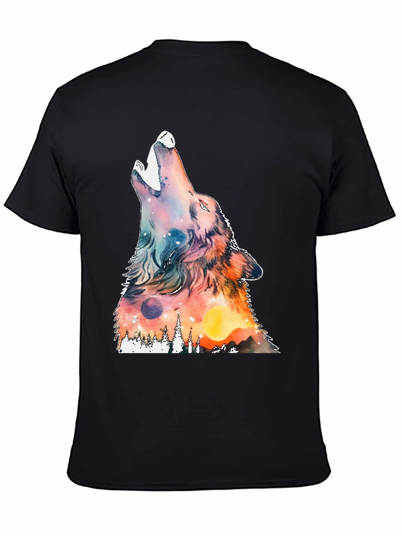 Rebbecca Wolf Howling Graphic Print Tee