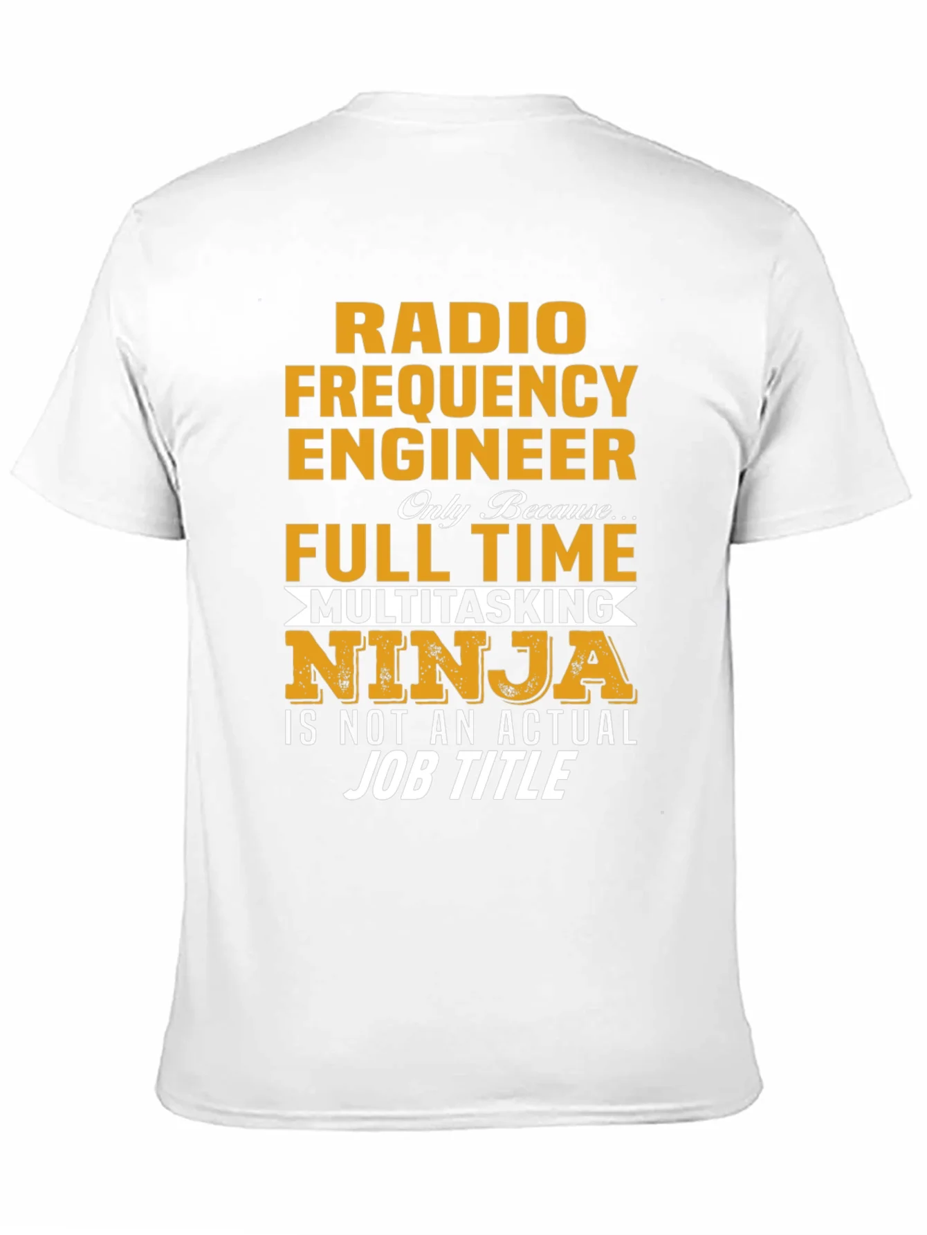 Camiseta Negra de Ingeniero de Radiofrecuencia