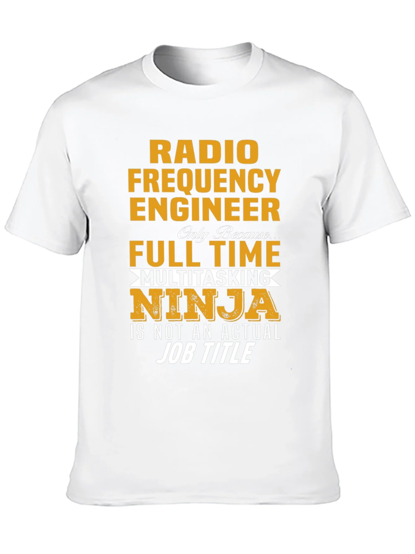 Camiseta Negra de Ingeniero de Radiofrecuencia