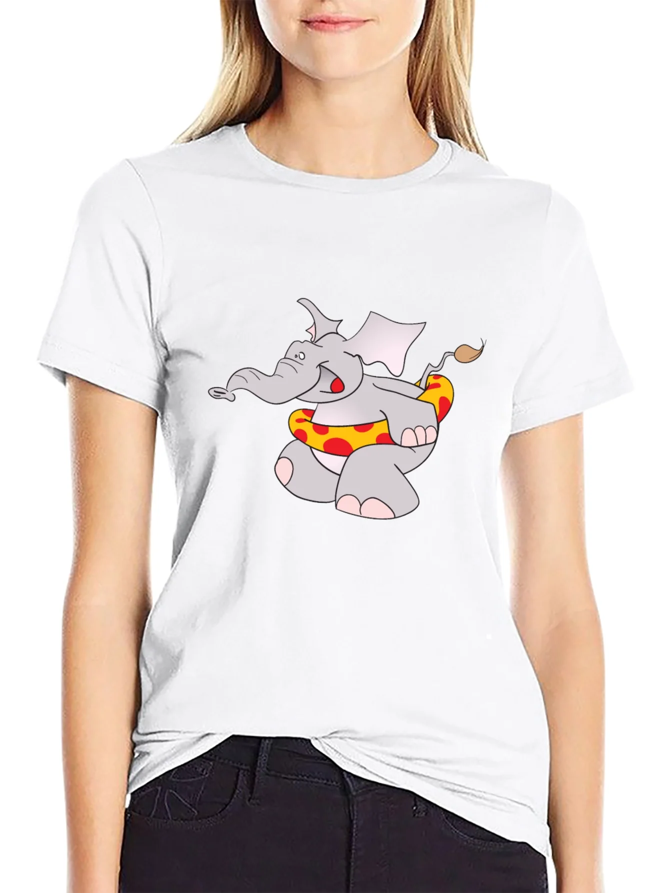 Rebbecca Elephant with Float T-Shirt