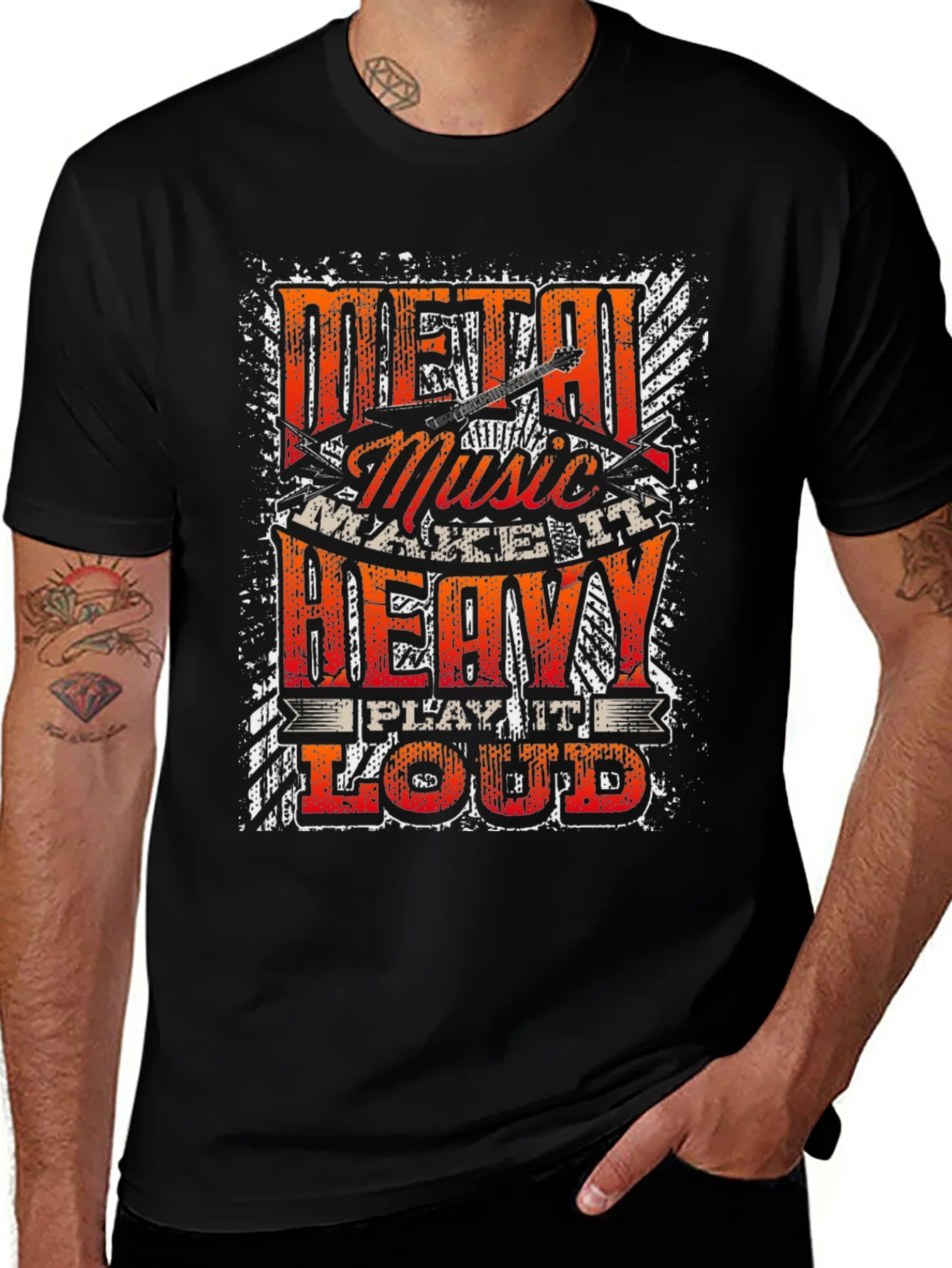 Camiseta Metal Music - Hazlo Pesado Toca Fuerte