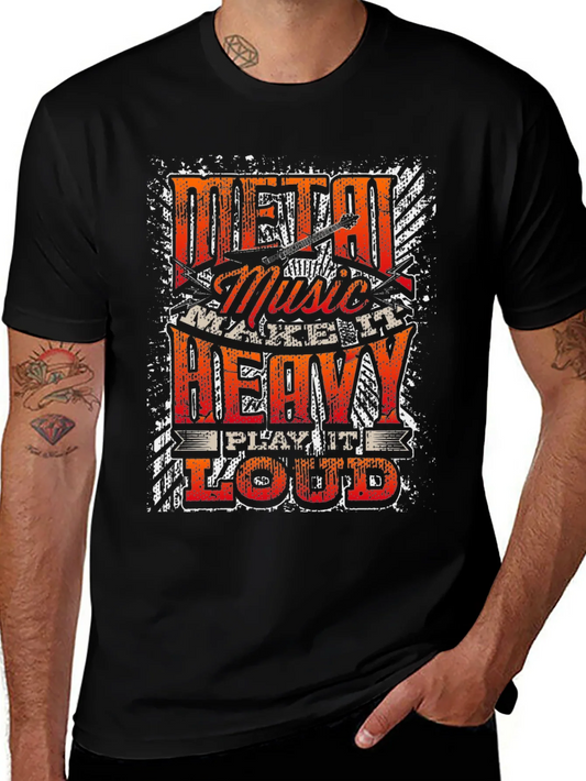 Camiseta Metal Music - Hazlo Pesado Toca Fuerte
