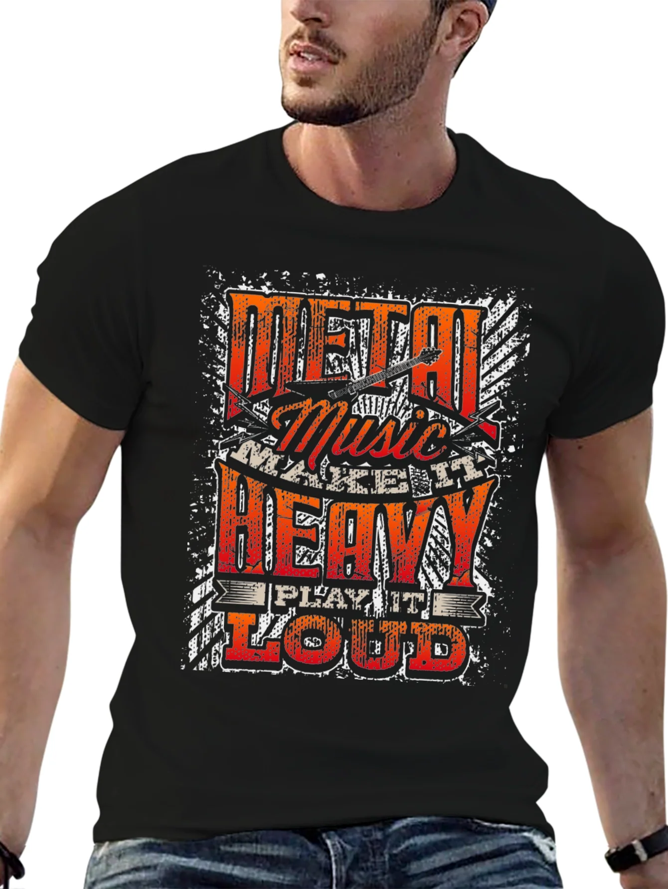 Camiseta Metal Music - Hazlo Pesado Toca Fuerte