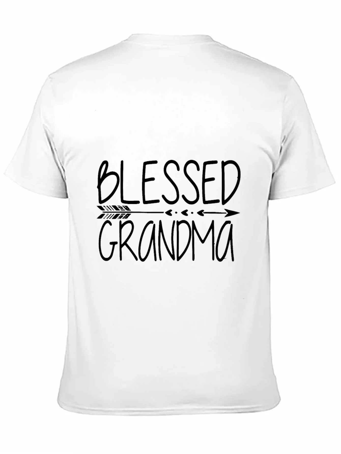 Camiseta Negra Blessed Grandma para Abuelas