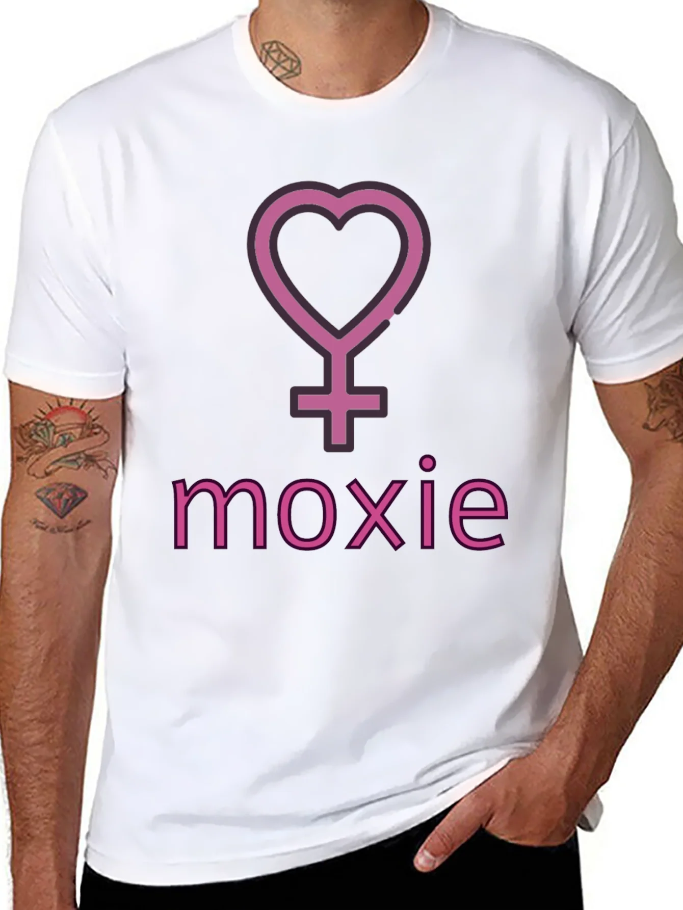 Camiseta Negra Moxie S¨ªmbolo Femenino Coraz¨®n