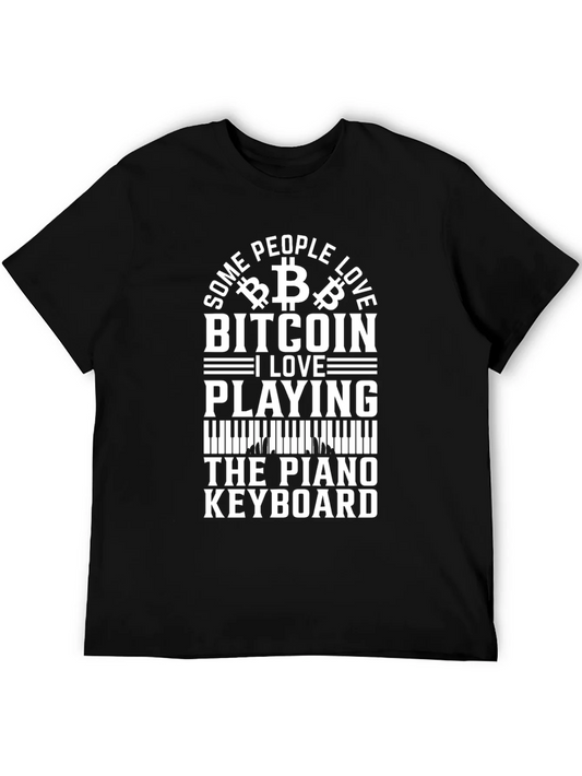 Rebbecca Bitcoin & Piano Keyboard T-Shirt
