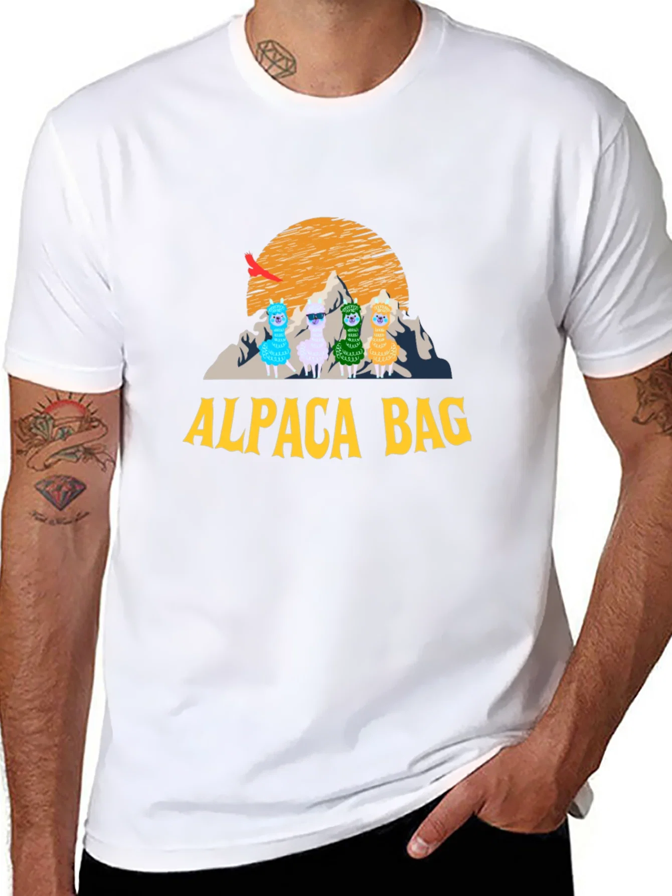 Rebbecca Alpaca Bag Graphic T-Shirt - Stylish Cotton Tee