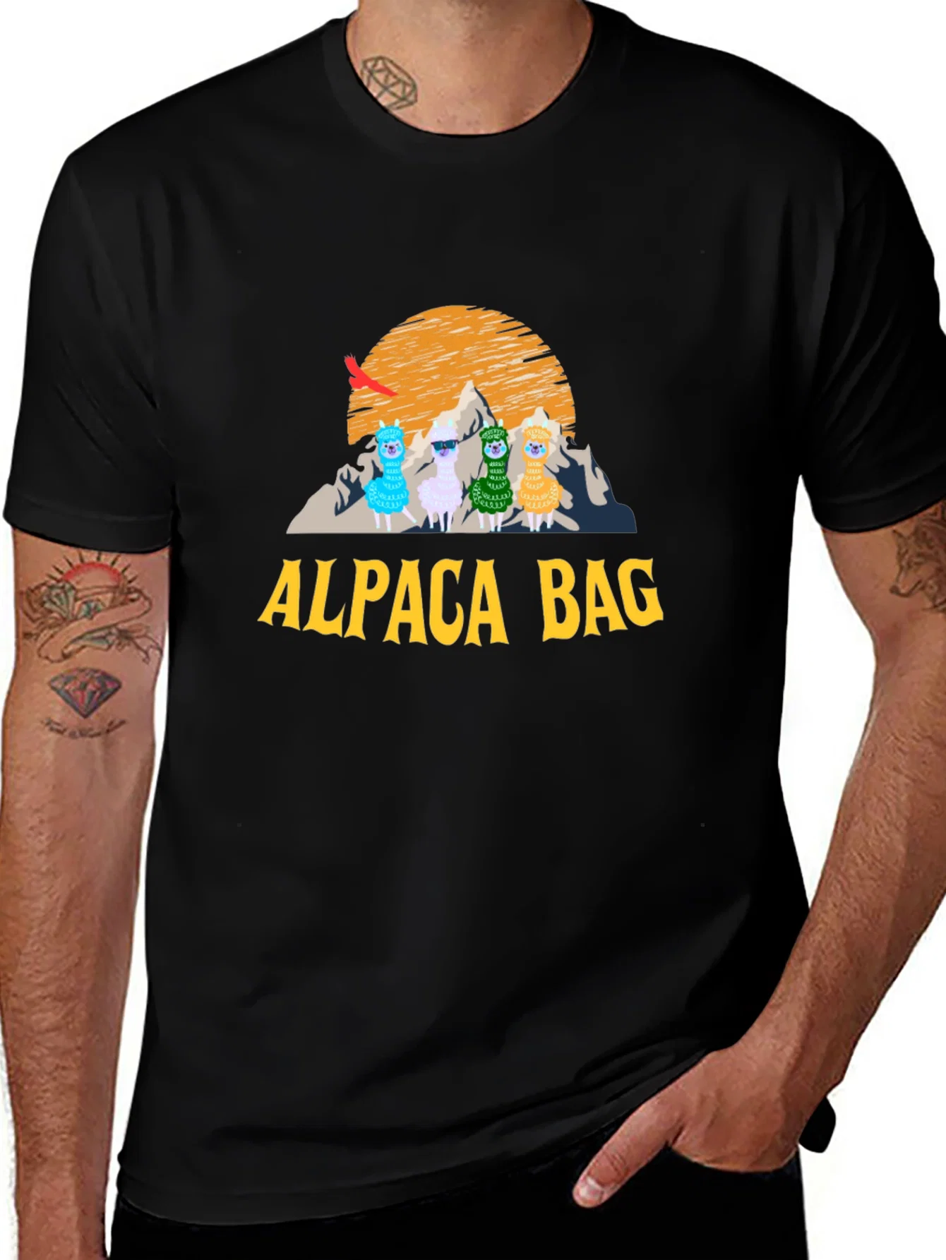 Rebbecca Alpaca Bag Graphic T-Shirt - Stylish Cotton Tee