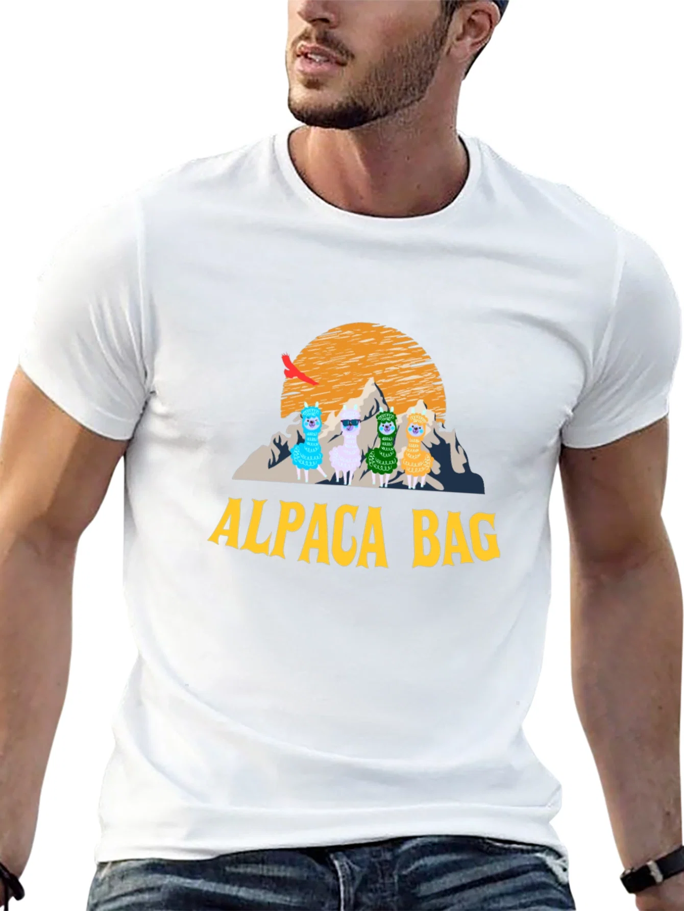 Rebbecca Alpaca Bag Graphic T-Shirt - Stylish Cotton Tee