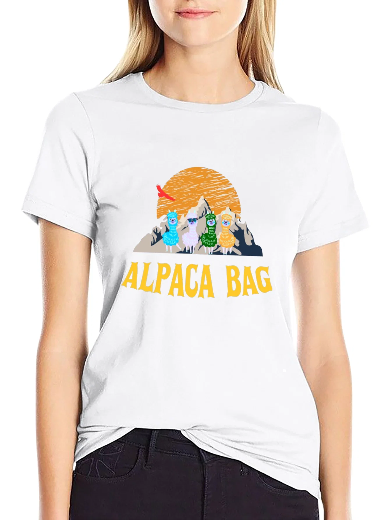 Rebbecca Alpaca Bag Graphic T-Shirt - Stylish Cotton Tee