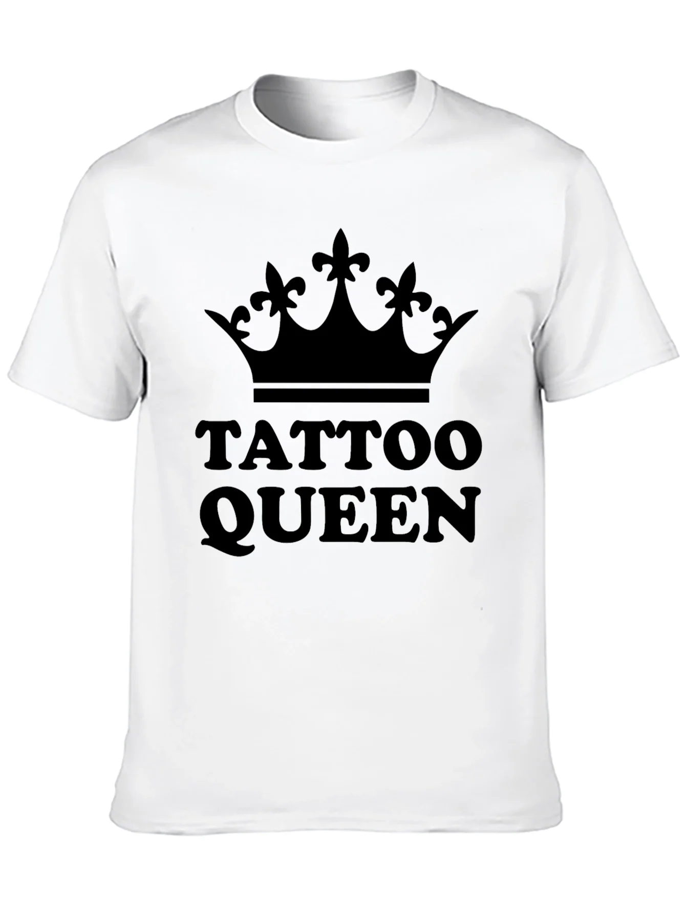 Camiseta Negra Tattoo Queen con Corona