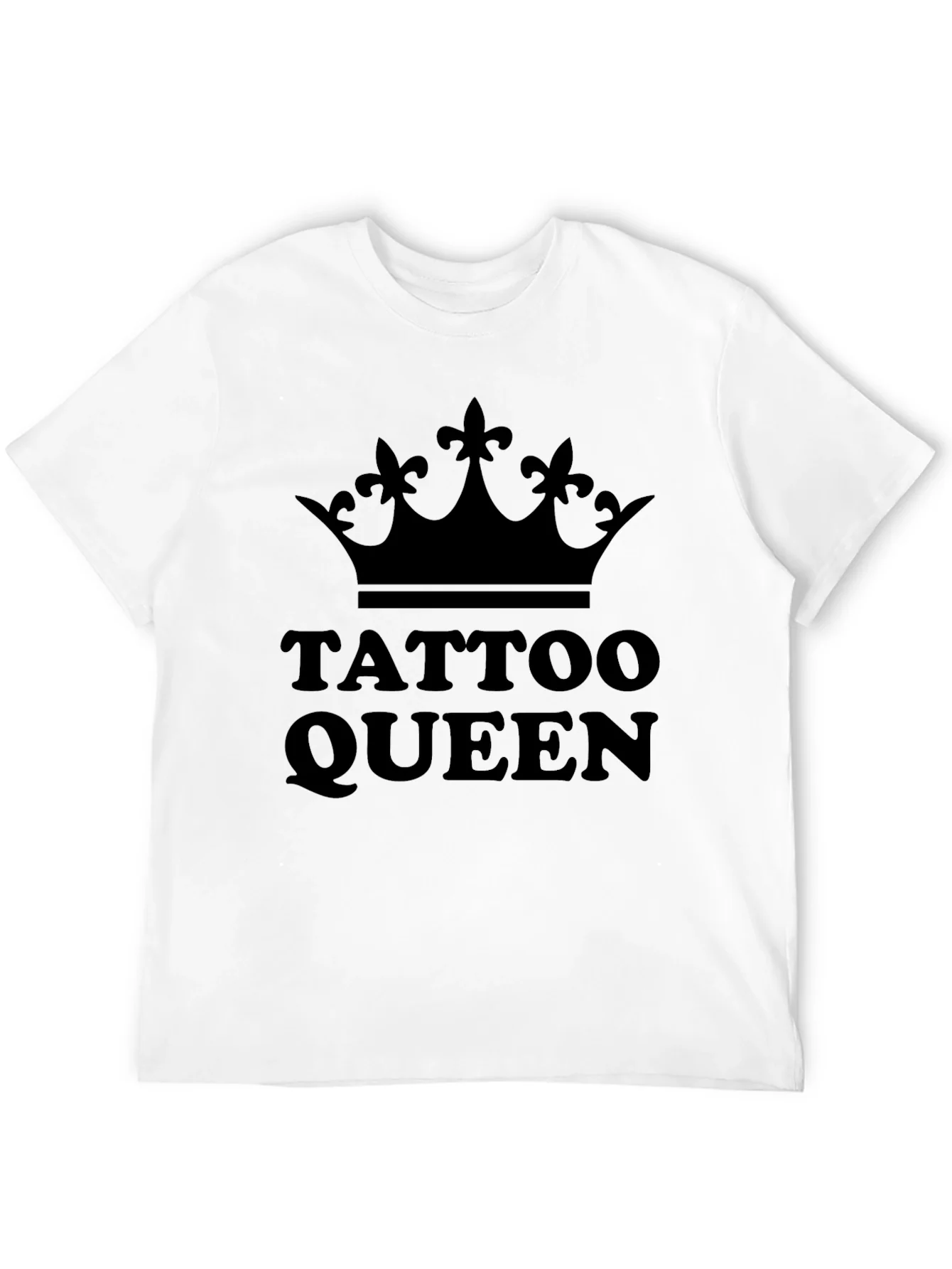 Camiseta Negra Tattoo Queen con Corona