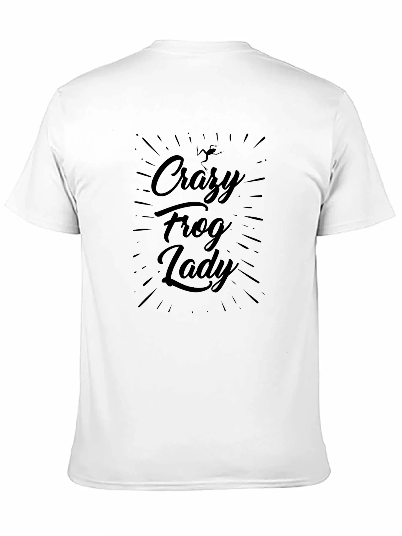 Rebbecca Crazy Frog Lady Black T-Shirt