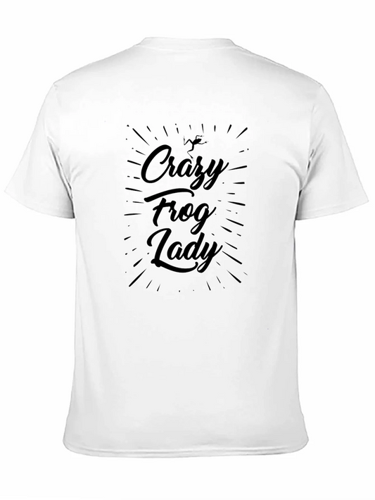 Rebbecca Crazy Frog Lady Black T-Shirt
