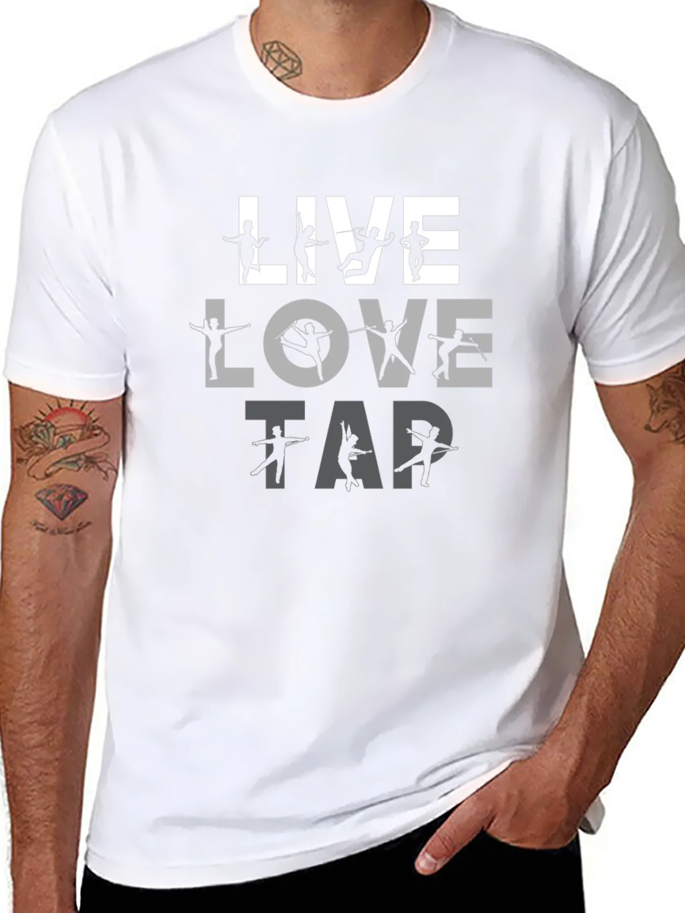 Rebbecca Live Love Tap Dancer T-Shirt - Black
